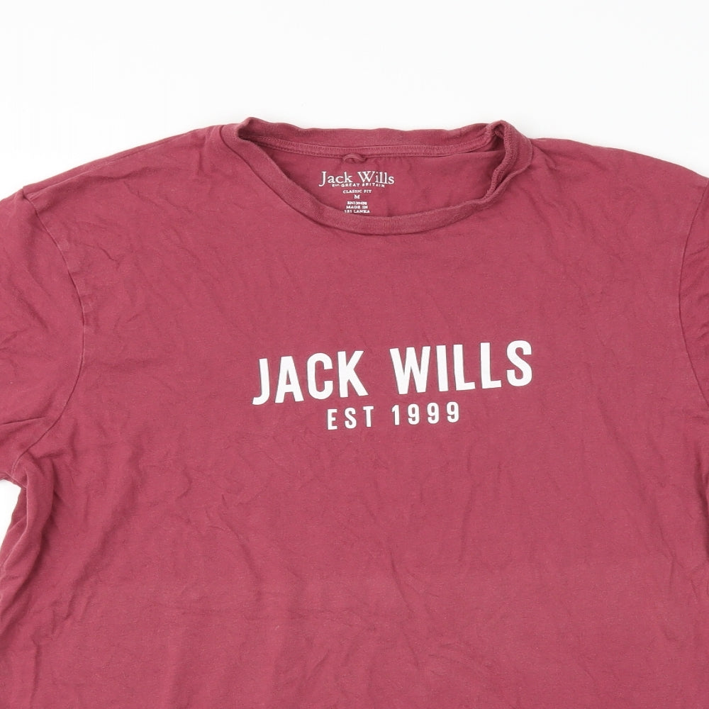 Jack Wills Womens Red   Basic T-Shirt Size M