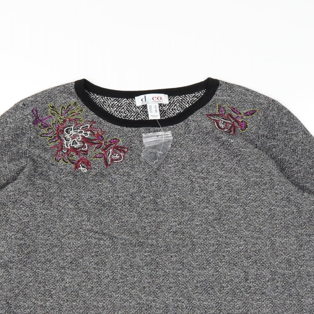 D&Co. Womens Grey   Pullover Jumper Size M