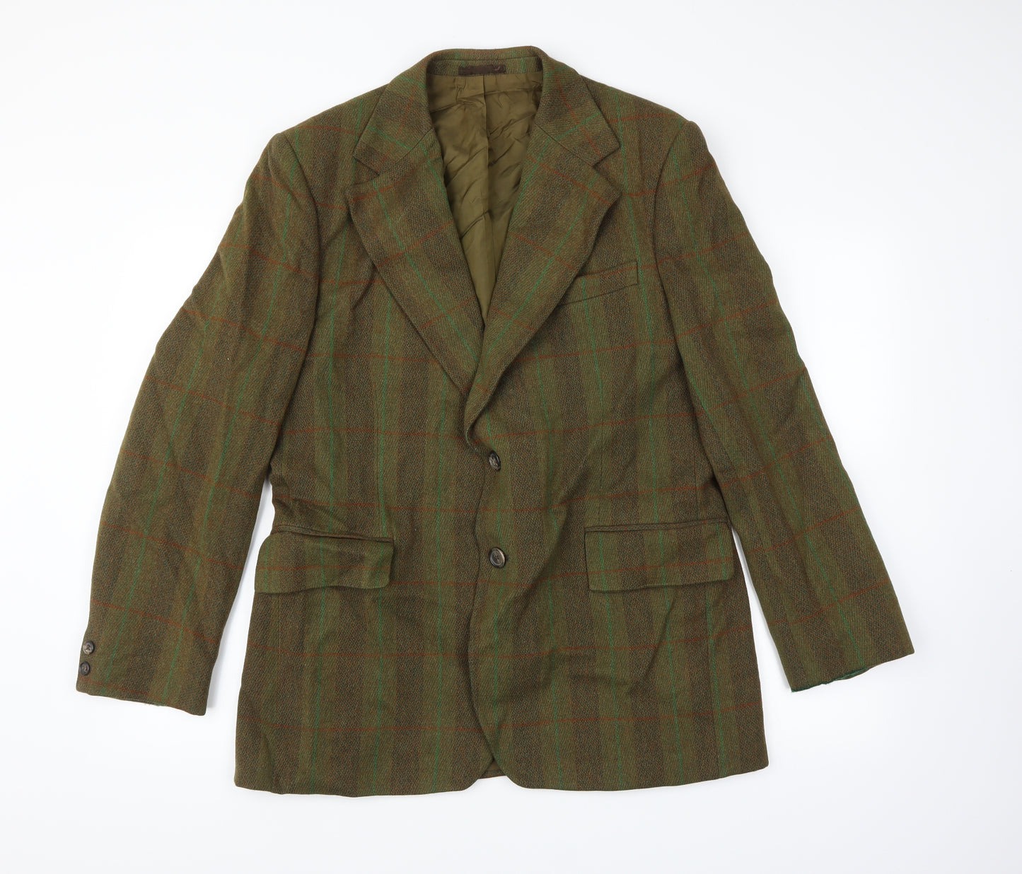 Golden Hind Mens Green   Jacket Suit Jacket Size 40