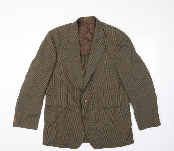 St michael Mens Green   Jacket Suit Jacket Size 42