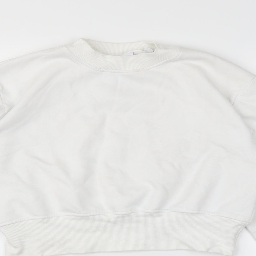 COLLUSION Womens White   Pullover Jumper Size 8