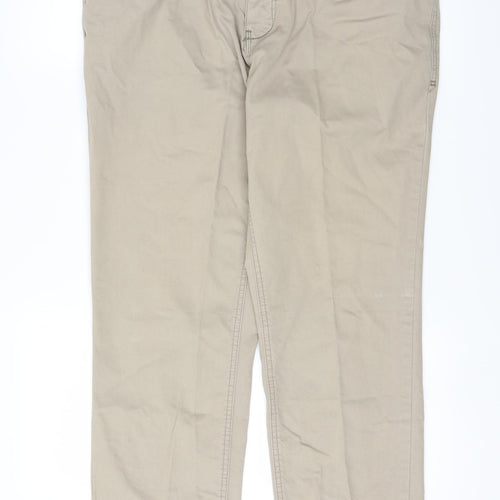 NEXT Womens Brown   Straight Jeans Size 34 L30 in - Belt hoops