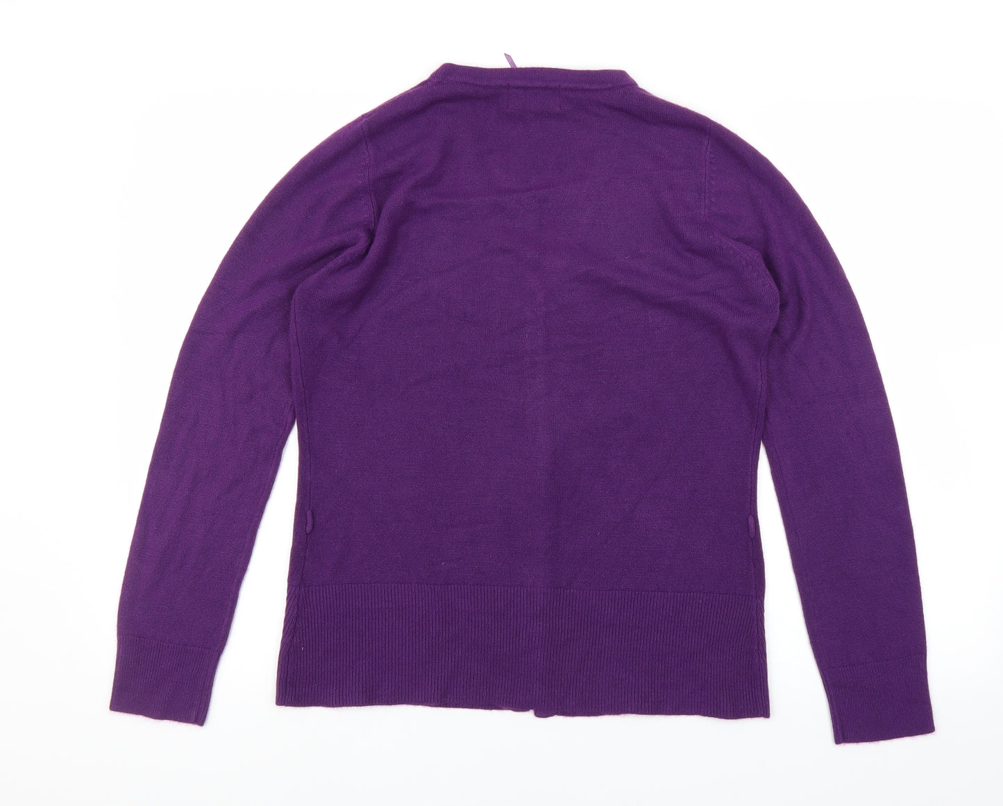 Evie Collection Womens Purple  Knit Cardigan Jumper Size 14