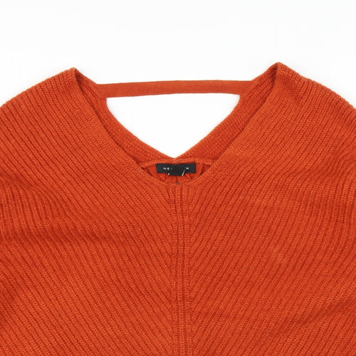 New Look Womens Orange  Knit Pullover Jumper Size M