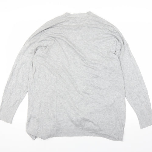 F&F Womens Grey  Knit Cardigan Jumper Size 20