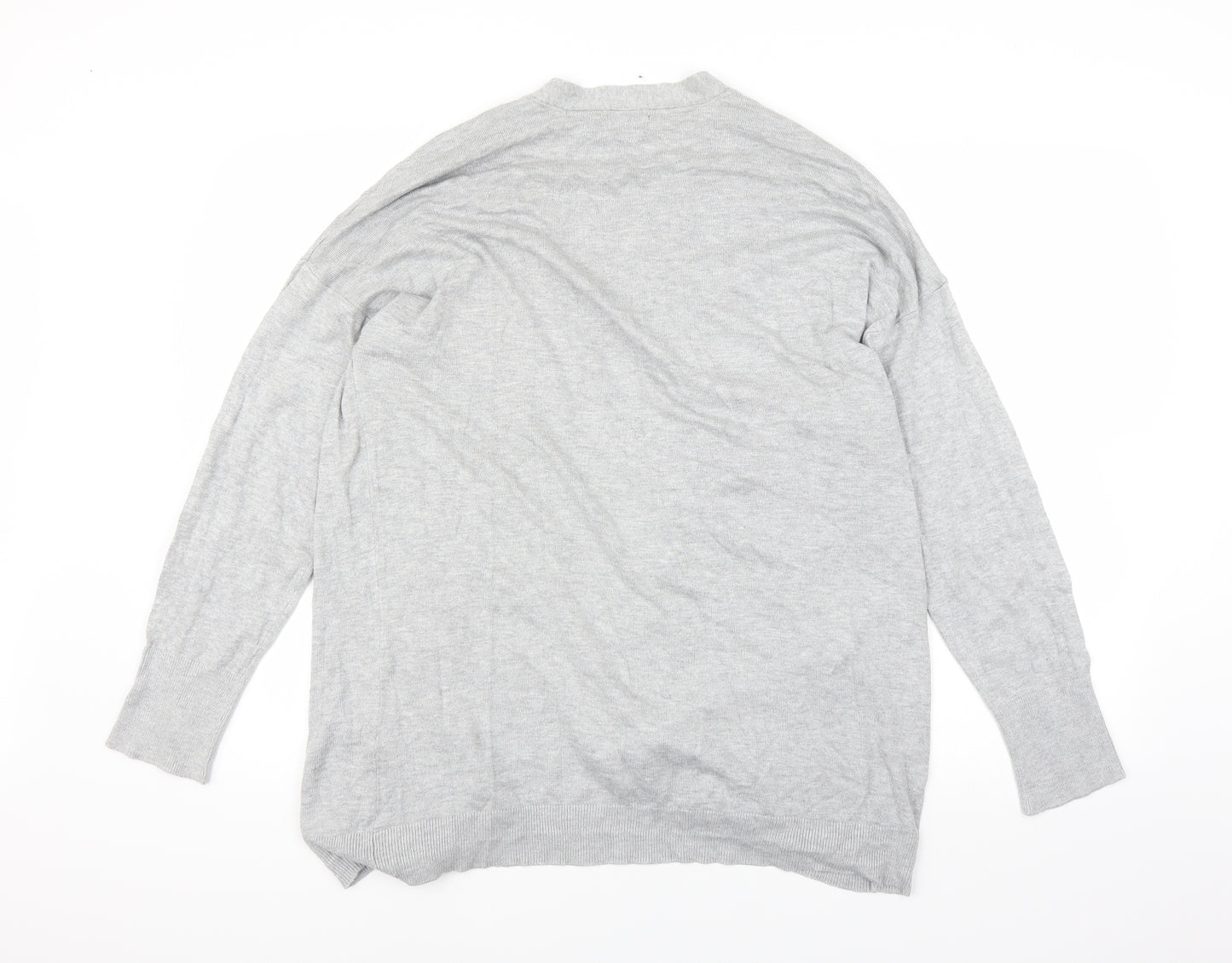 F&F Womens Grey  Knit Cardigan Jumper Size 20