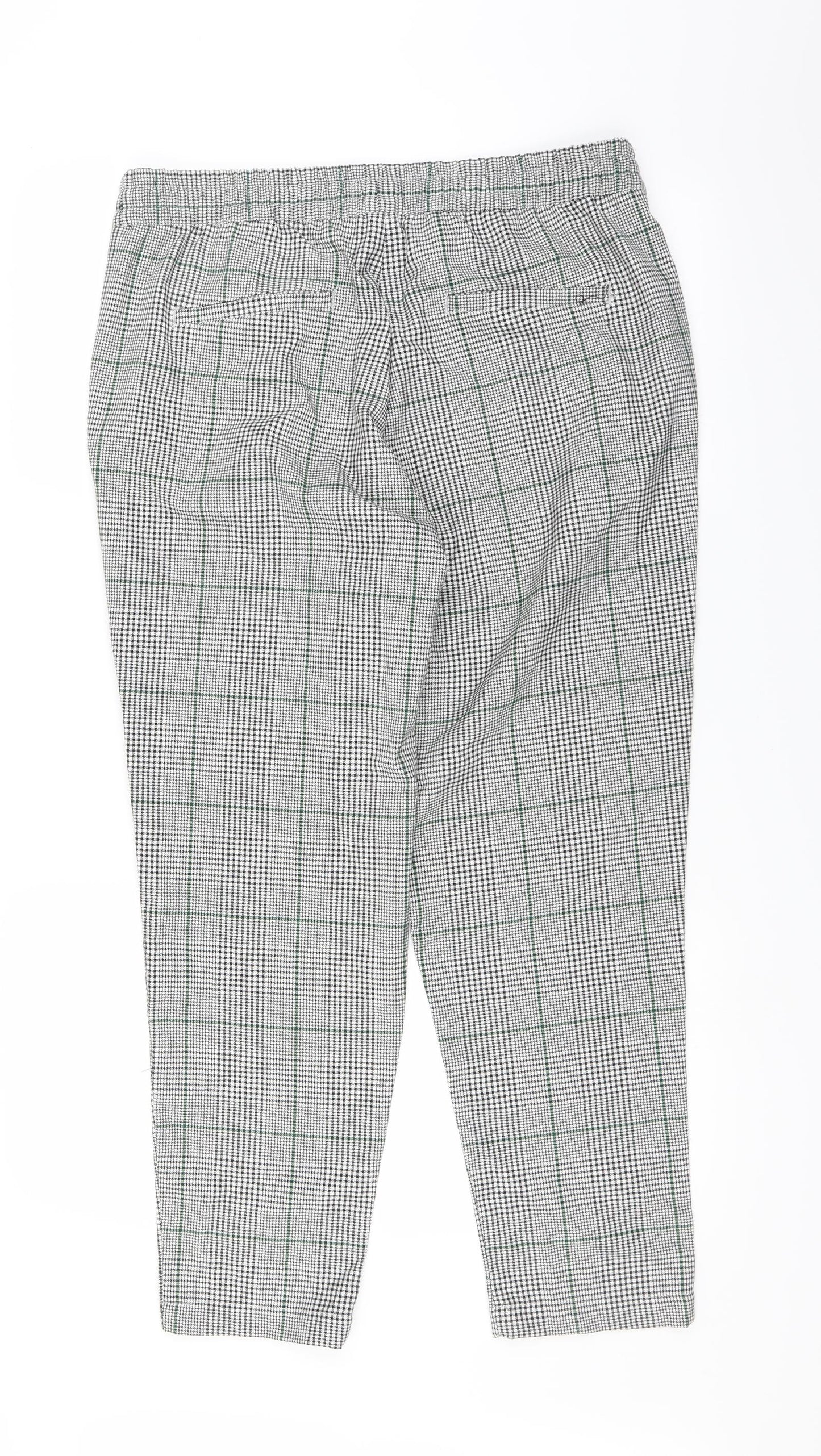H&M Womens Black   Trousers  Size 14 L28 in