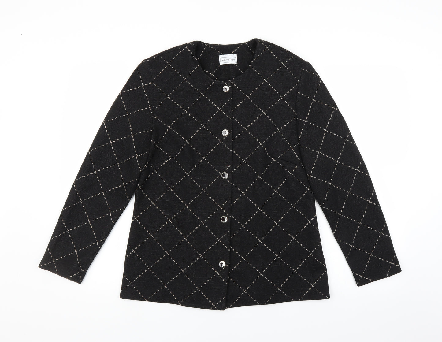 Victoria Layne Womens Black   Jacket  Size 12