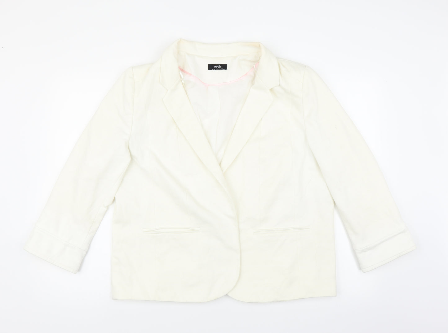 Wallis Womens White   Jacket  Size 18