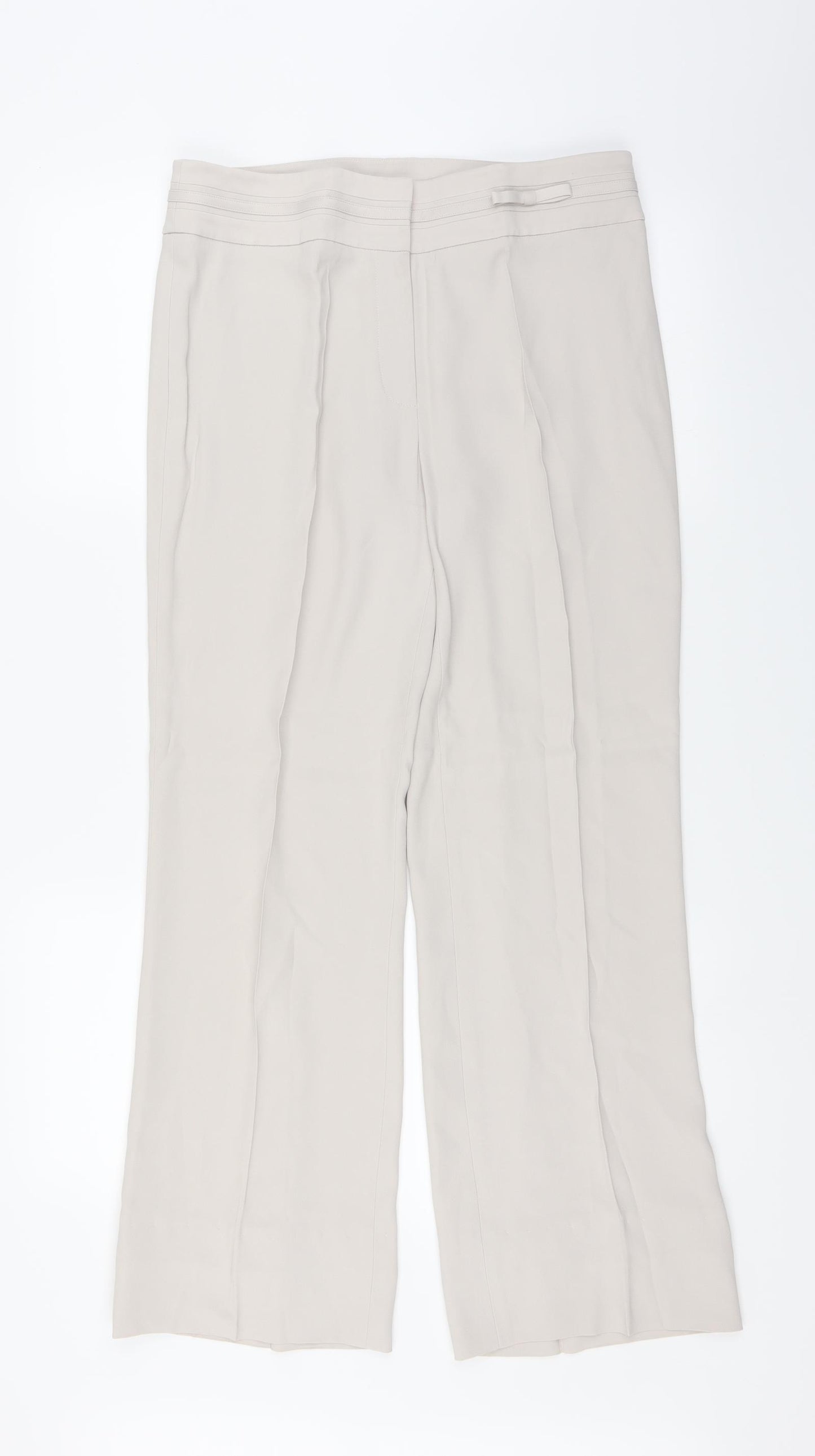 Linea Womens White   Trousers  Size 12 L29 in