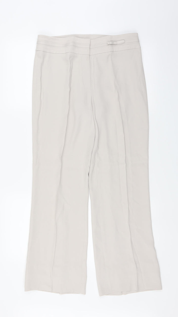 Linea Womens White   Trousers  Size 12 L29 in