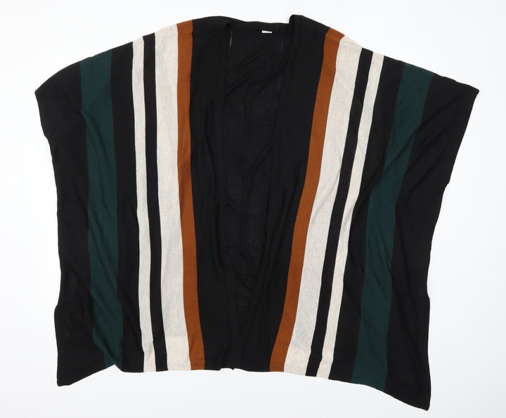 H&M Womens Black Striped  Cardigan Jumper Size XS