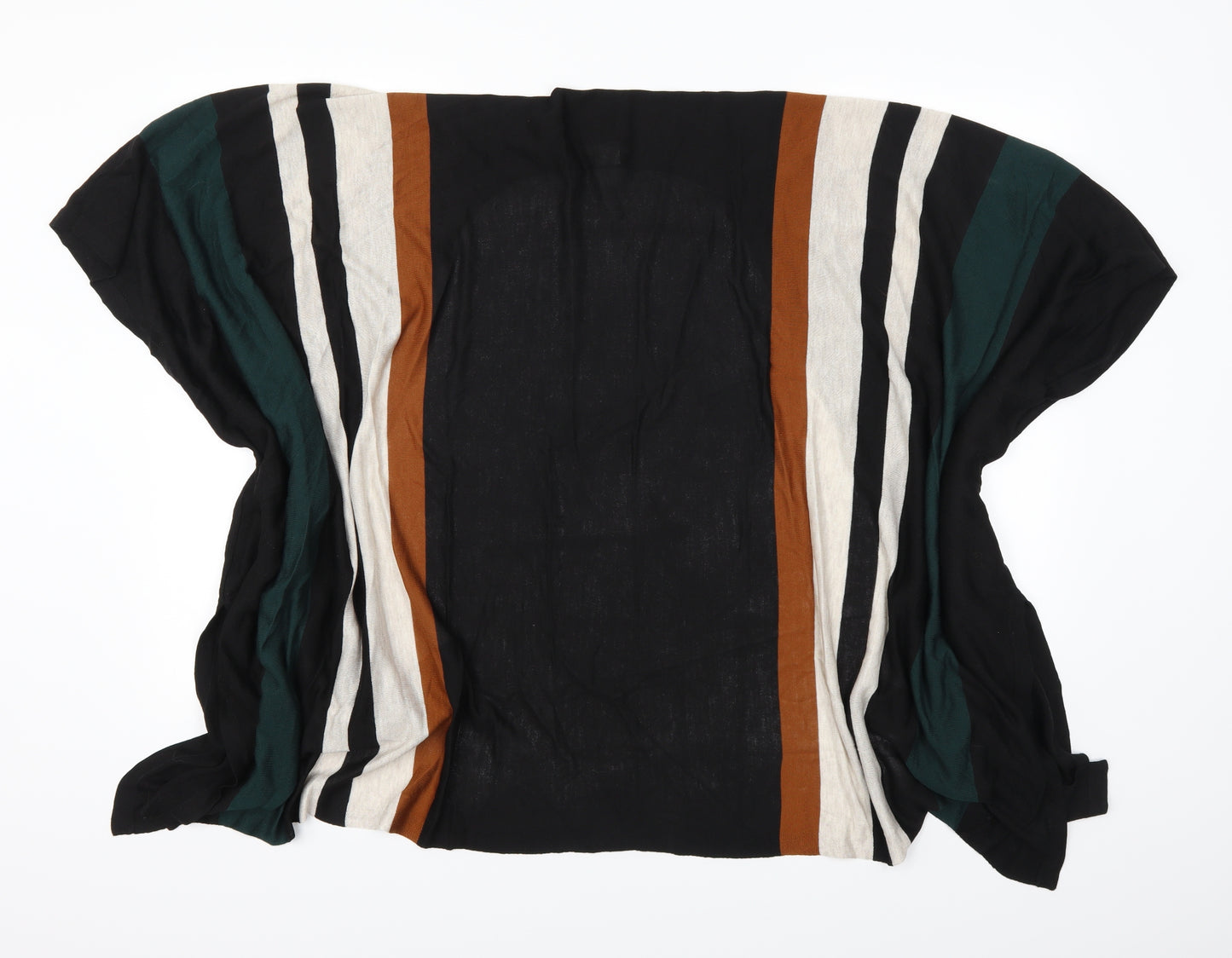 H&M Womens Black Striped  Cardigan Jumper Size XS