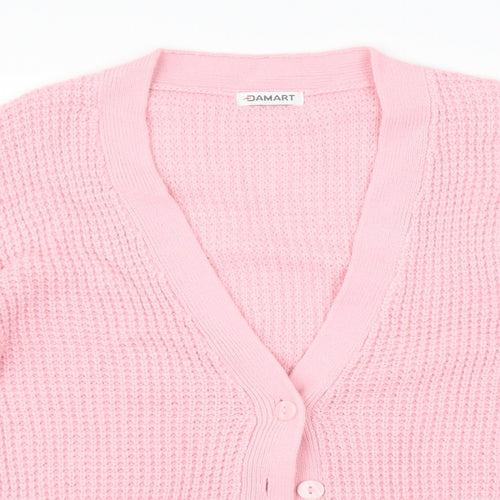Damart Womens Pink   Cardigan Jumper Size S