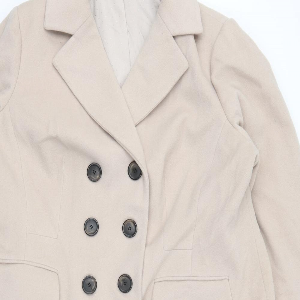 Marks and Spencer Womens Pink   Overcoat Coat Size 22