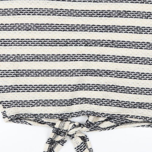 New Look Womens Beige Striped  Pullover Jumper Size S