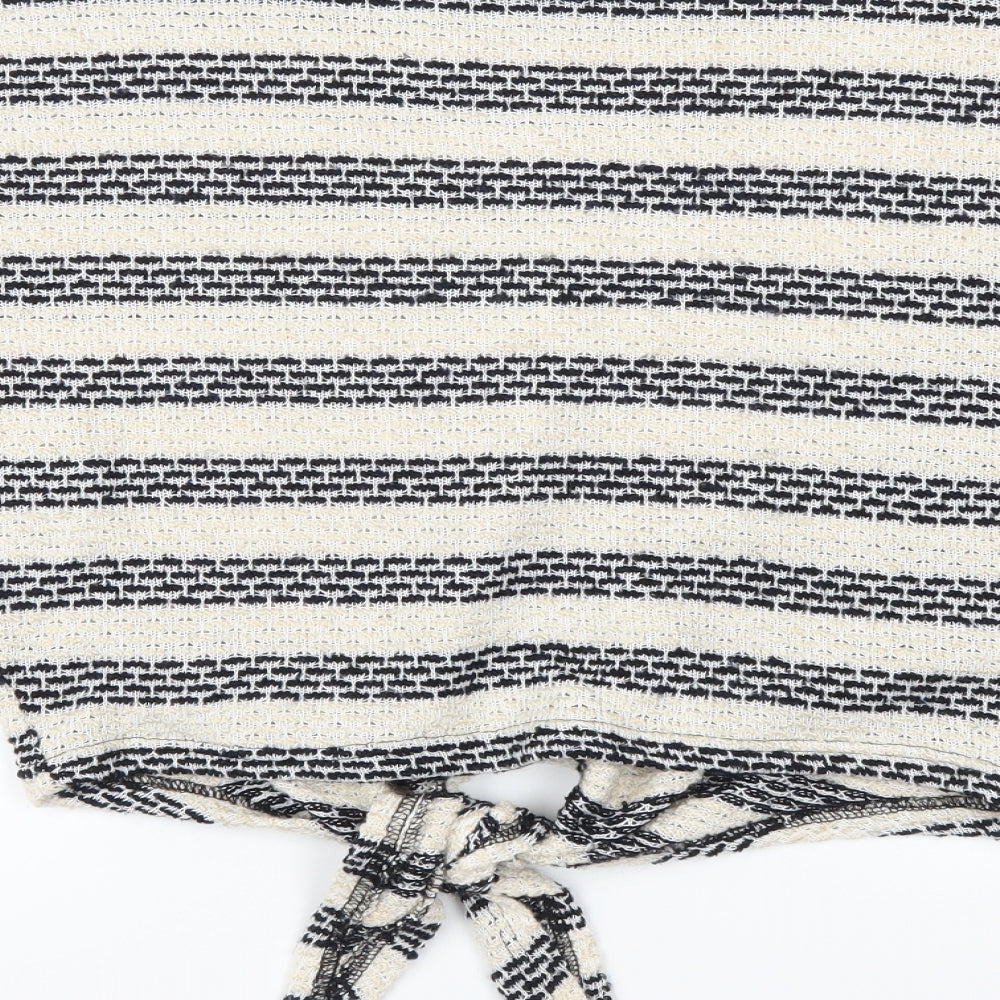New Look Womens Beige Striped  Pullover Jumper Size S