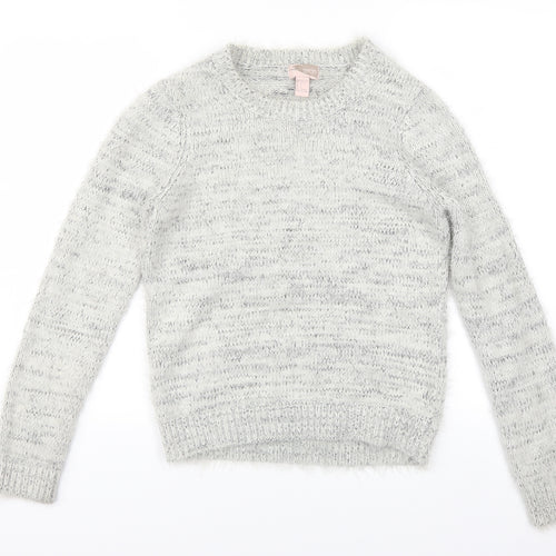 FOREVER 21 Womens Grey   Henley Jumper Size S