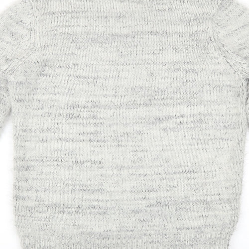 FOREVER 21 Womens Grey   Henley Jumper Size S