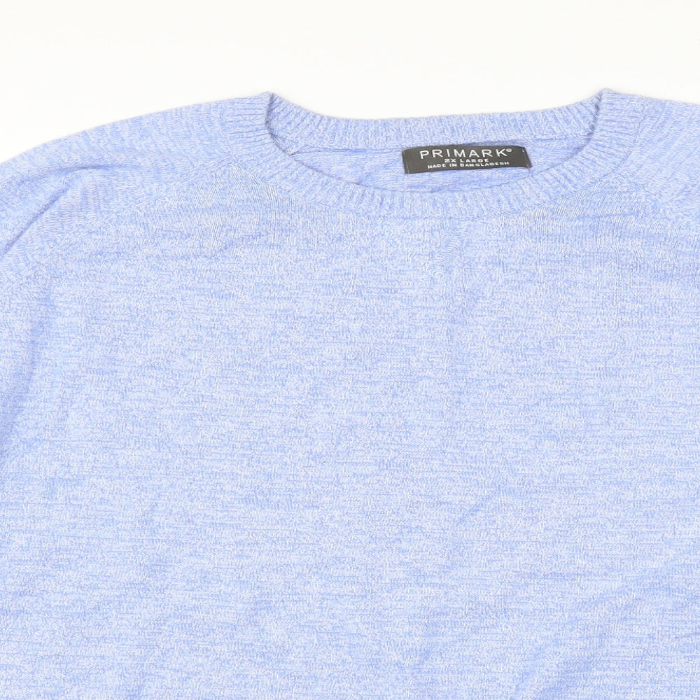 Primark Mens Blue   Henley Jumper Size 2XL