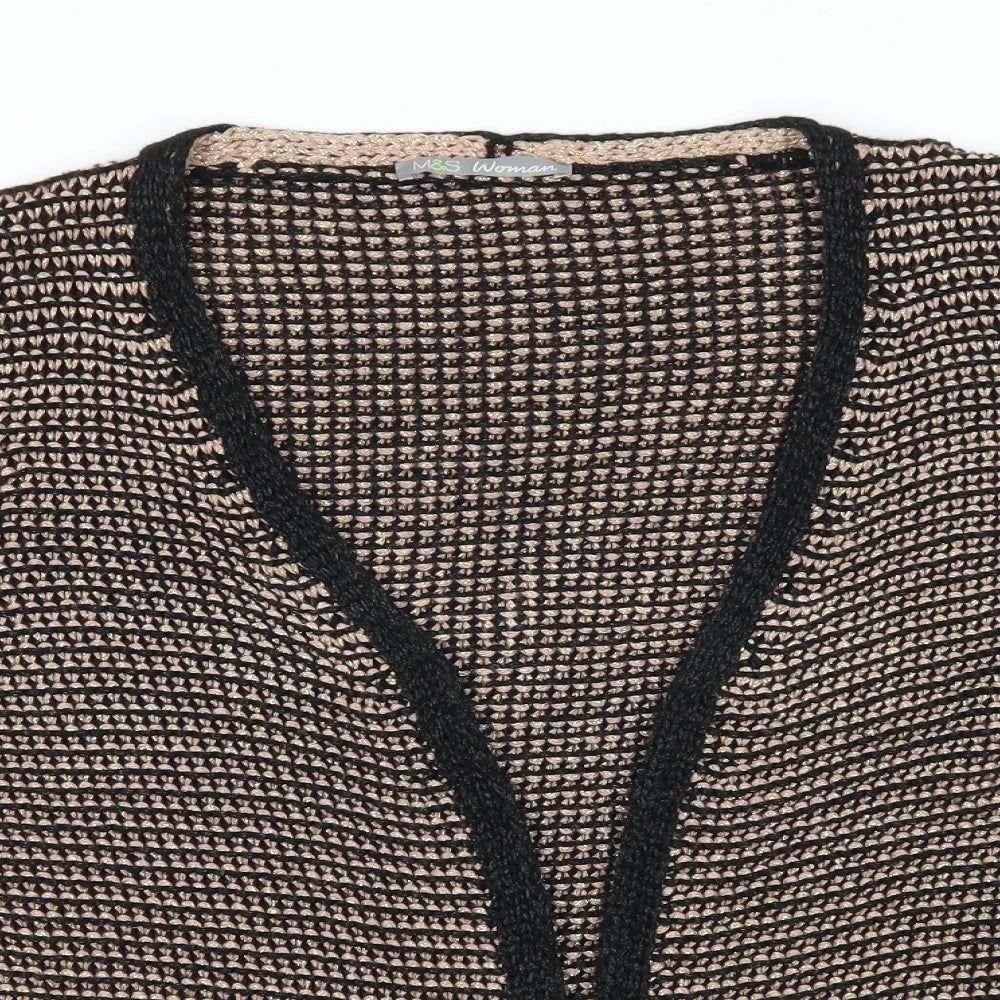 Marks and Spencer Womens Black   Cardigan Jumper Size 16