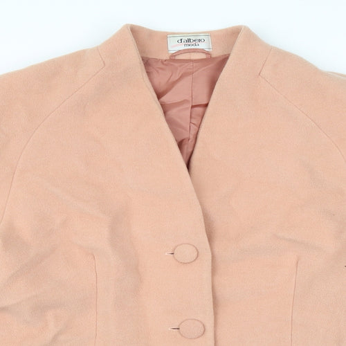 d'albero Womens Pink   Jacket Coat Size 36