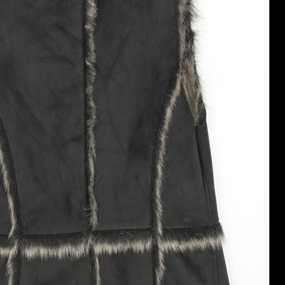Debenhams Womens Brown   Gilet Waistcoat Size 14