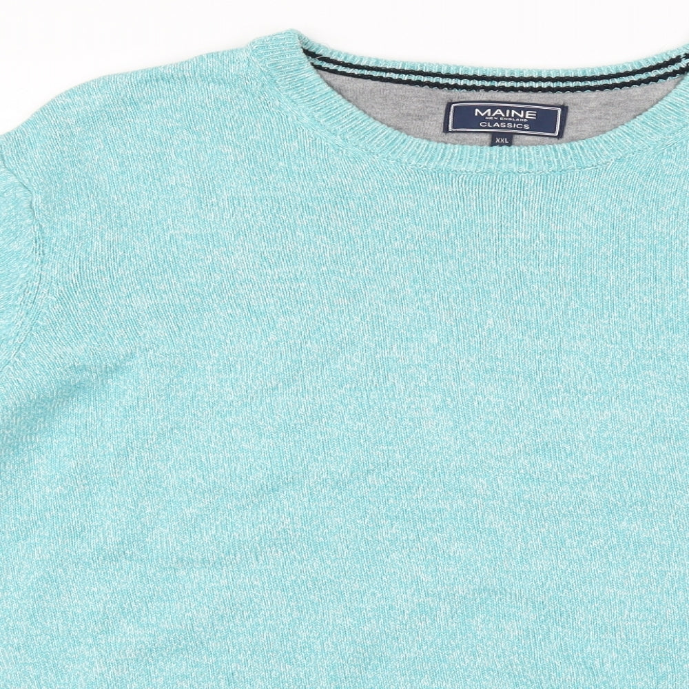 Maine Mens Blue   Pullover Jumper Size 2XL