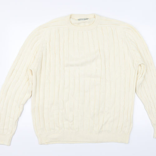 Country Trader Mens Ivory   Pullover Jumper Size L