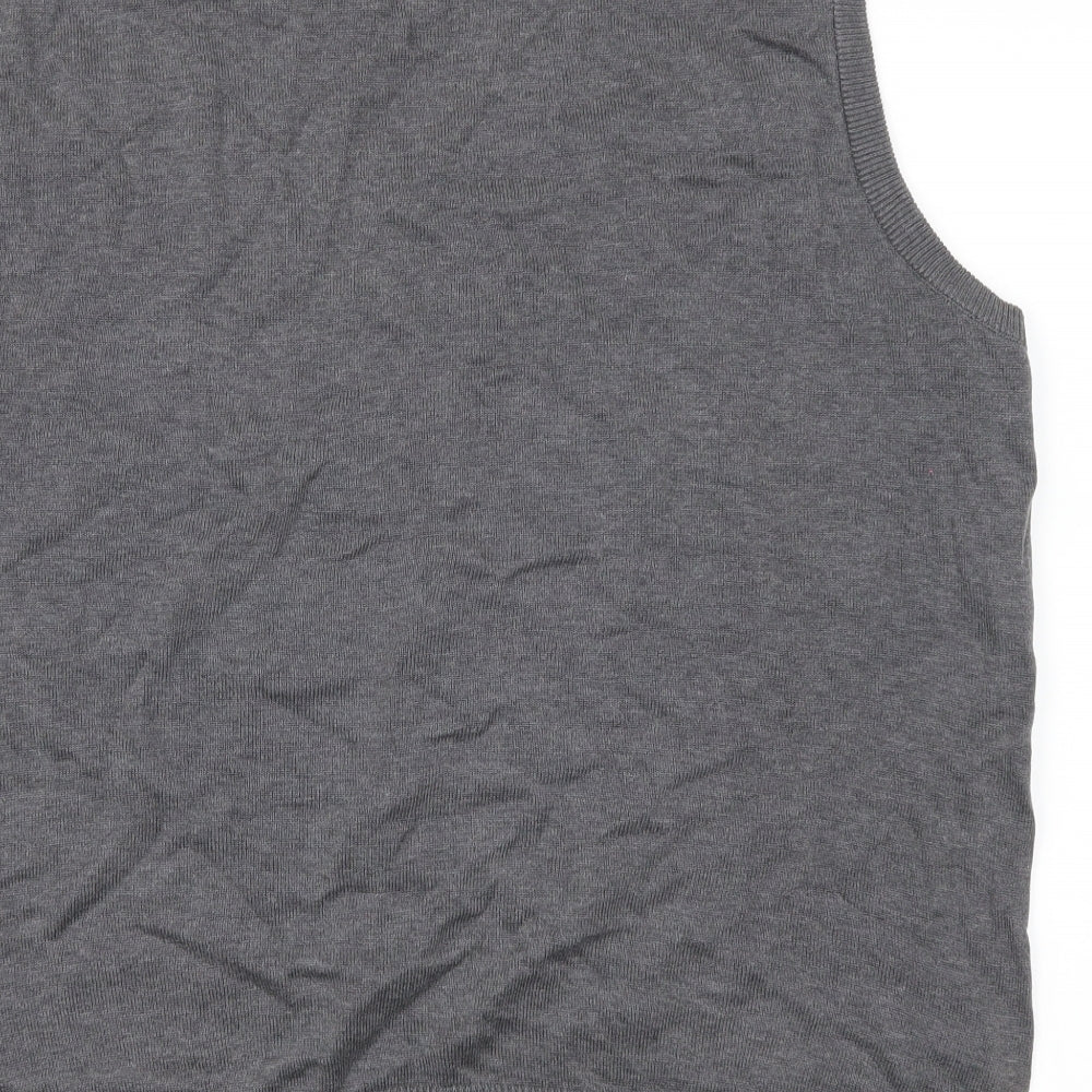 Maine Mens Grey   Vest Jumper Size L