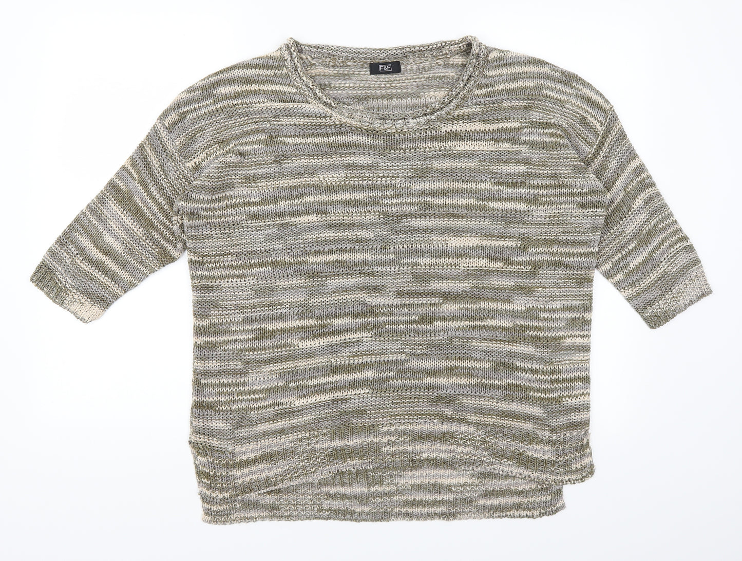 F&F Womens Green   Pullover Jumper Size 12
