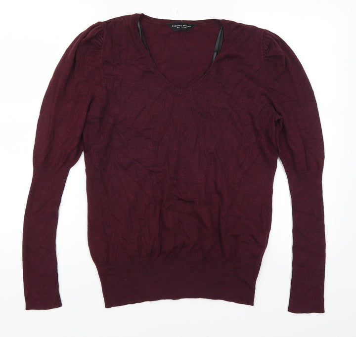 Dorothy Perkins Womens Red   Pullover Jumper Size 16