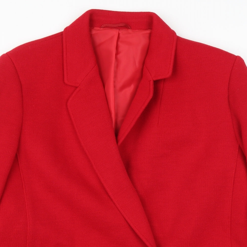 st michael Womens Red   Jacket Blazer Size 16