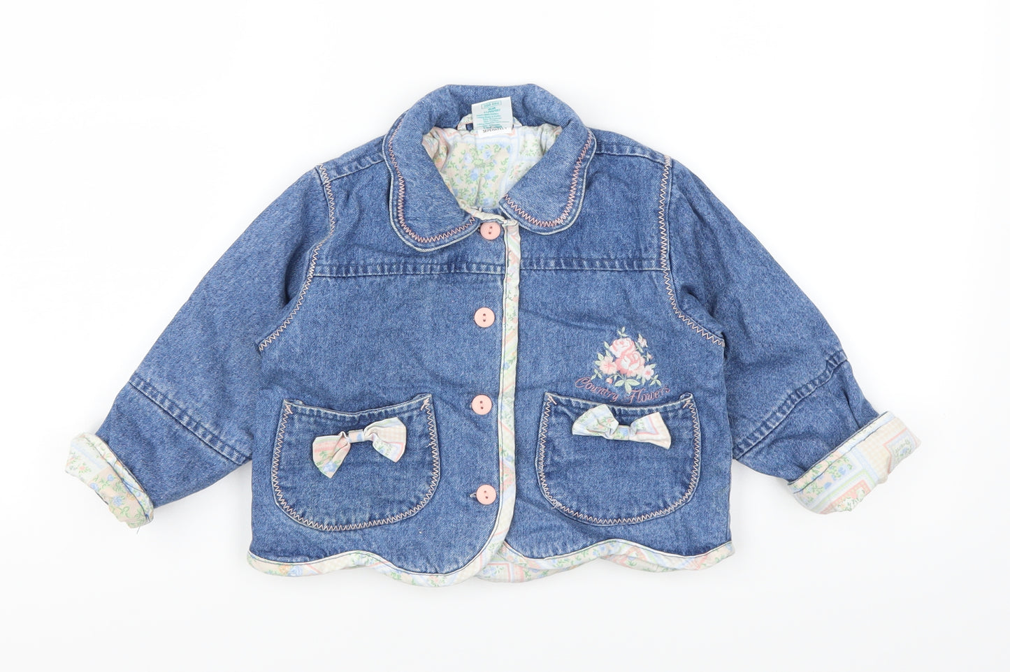playdays Girls Blue   Jacket  Size 2-3 Years
