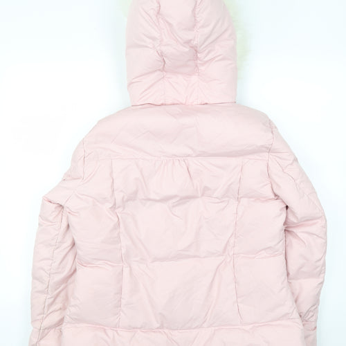 Per Una Womens Pink   Puffer Jacket Jacket Size M