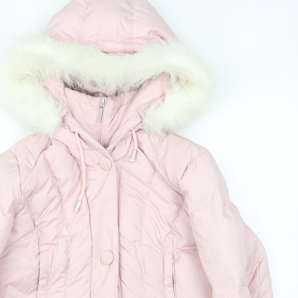 Per Una Womens Pink   Puffer Jacket Jacket Size M