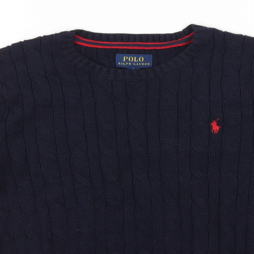Polo Ralph Lauren Boys Blue   Pullover Jumper Size 7 Years