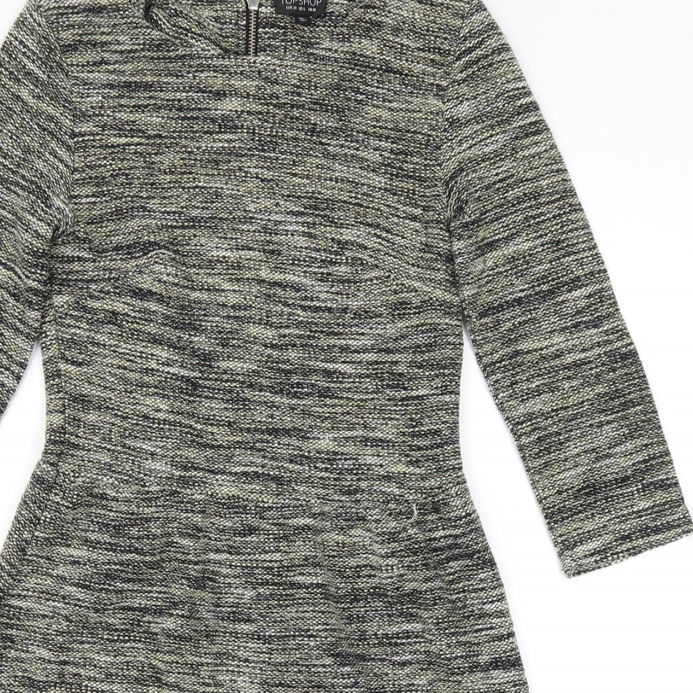 Topshop Womens Black   Fit & Flare  Size 10