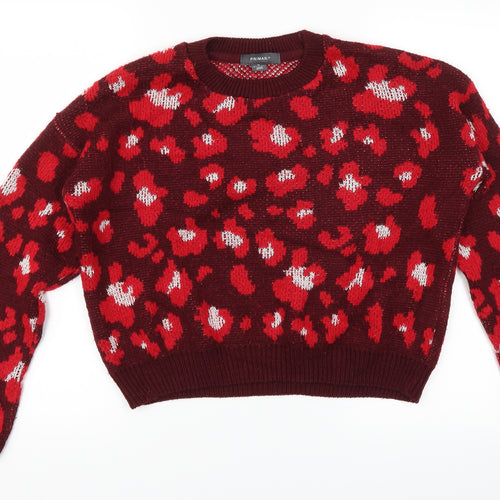 Primark Womens Red   Pullover Jumper Size XS