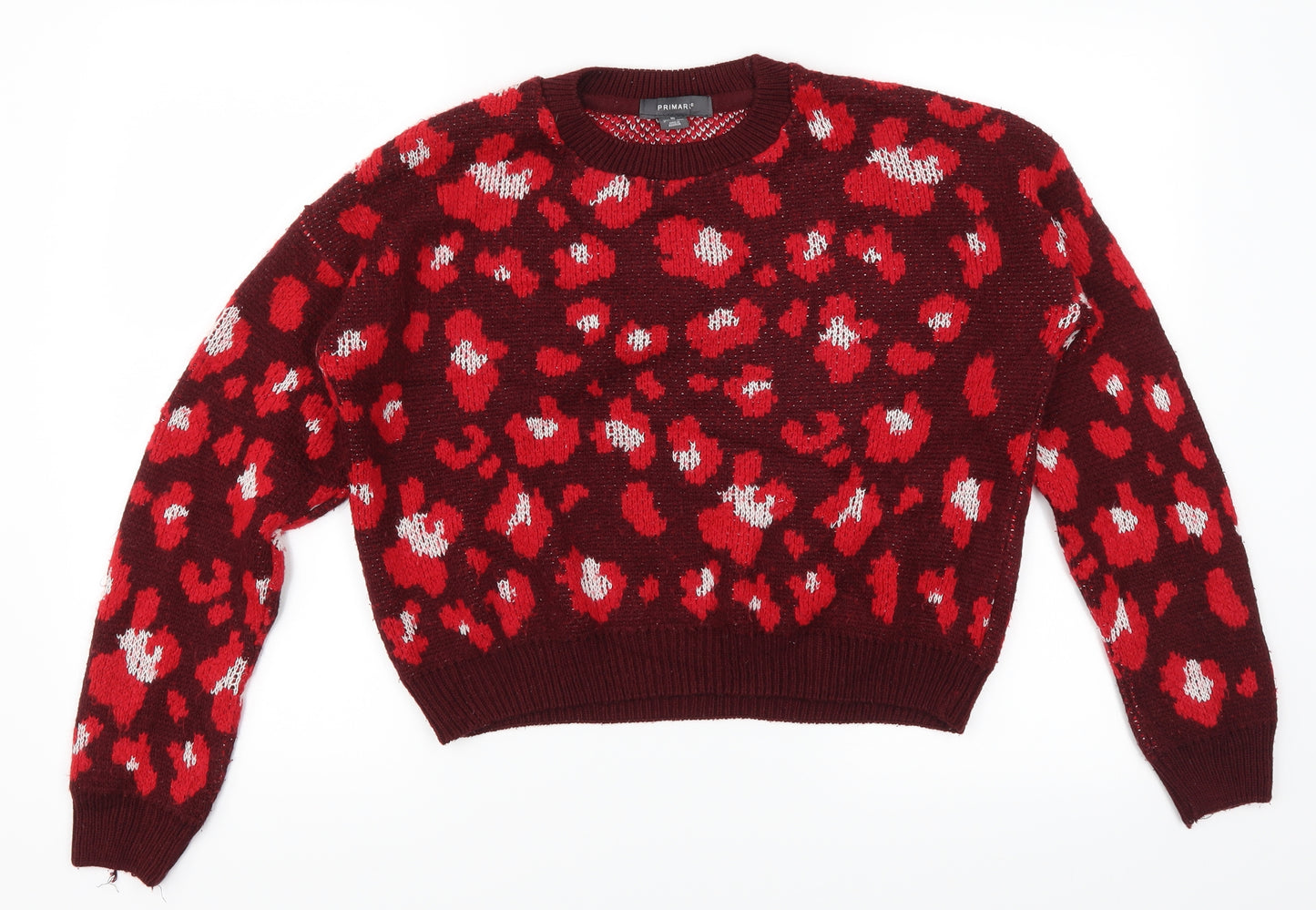 Primark Womens Red   Pullover Jumper Size XS