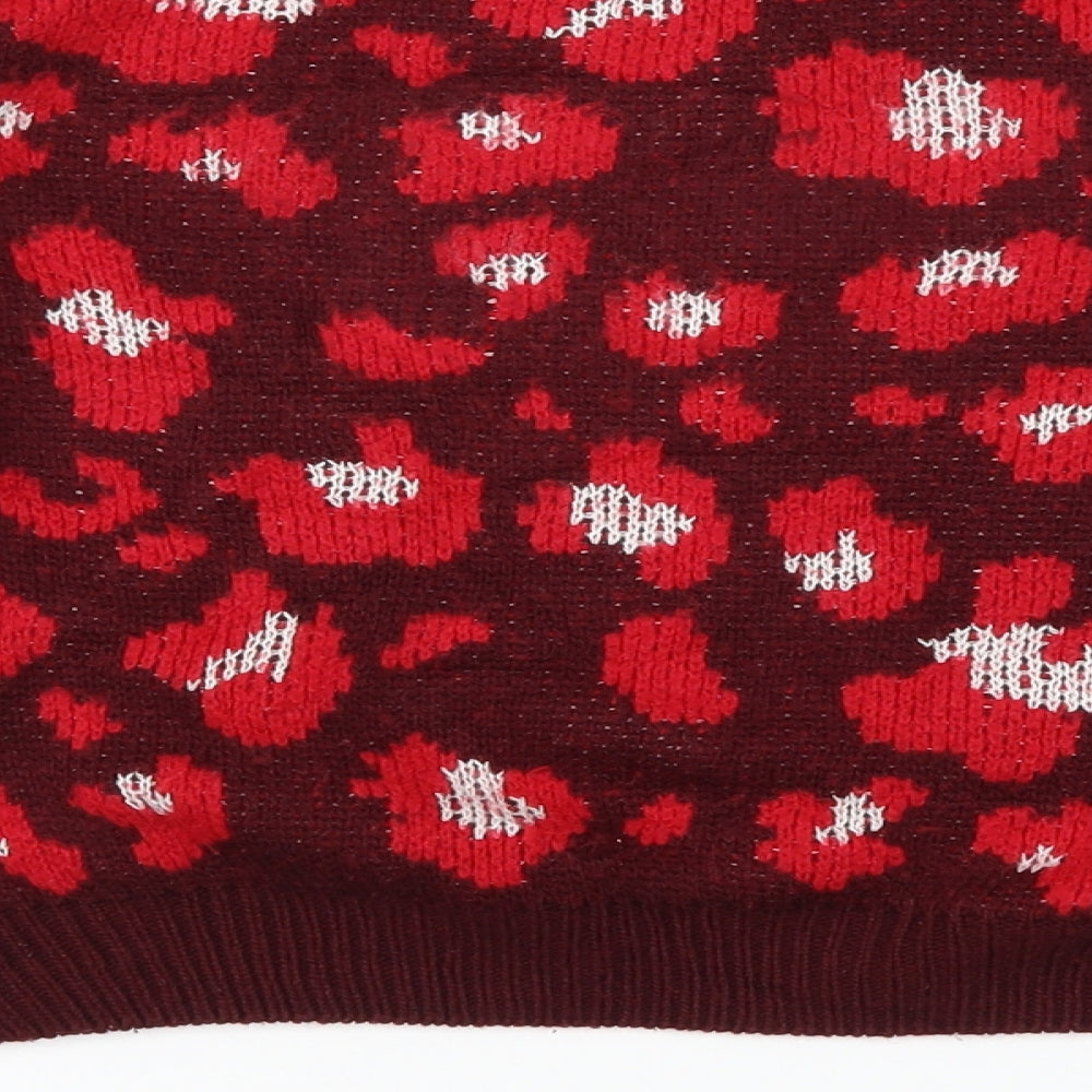 Primark Womens Red   Pullover Jumper Size XS