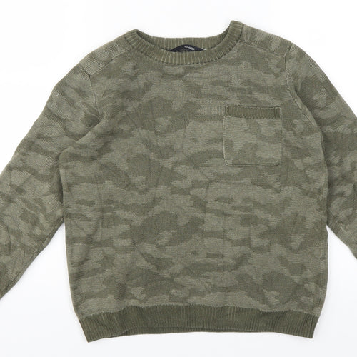 George Boys Green   Pullover Jumper Size 9-10 Years