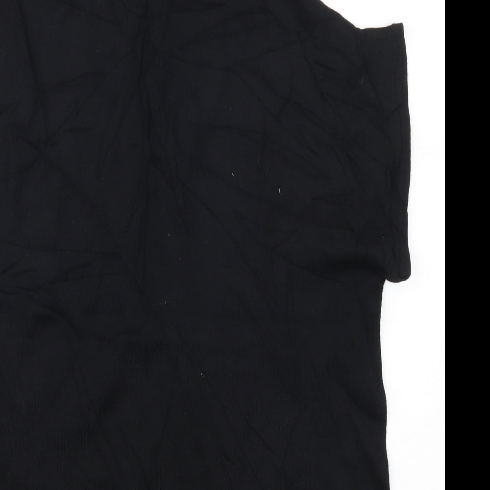 Marks and Spencer Womens Black   Vest Jumper Size M