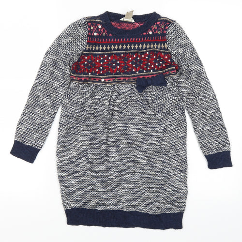 Monsoon Girls Blue   A-Line  Size 5-6 Years