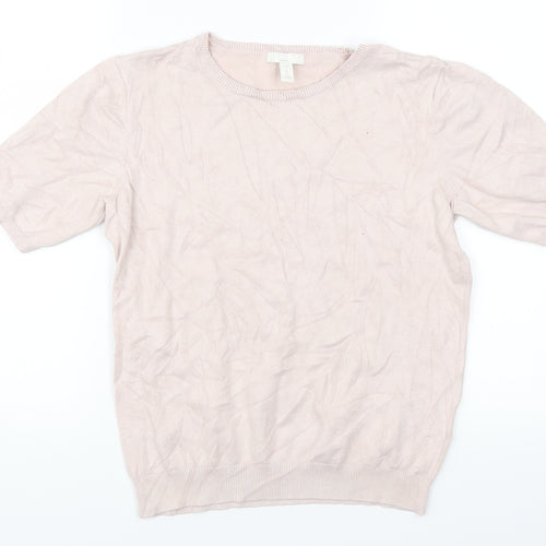 H&M Womens Pink   Pullover Jumper Size S