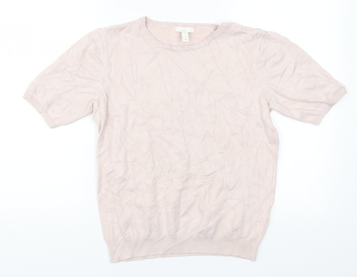 H&M Womens Pink   Pullover Jumper Size S