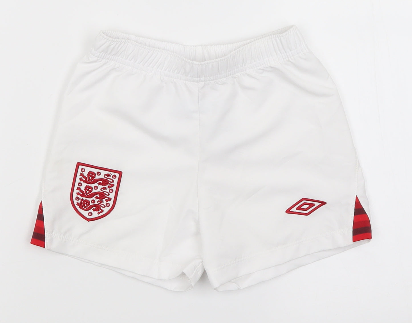Umbro Boys White   Sweat Shorts Size 2 Years - England Football