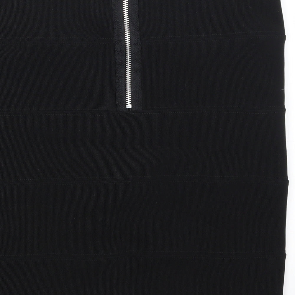 Preworn Womens Black   Bandage Skirt Size 14