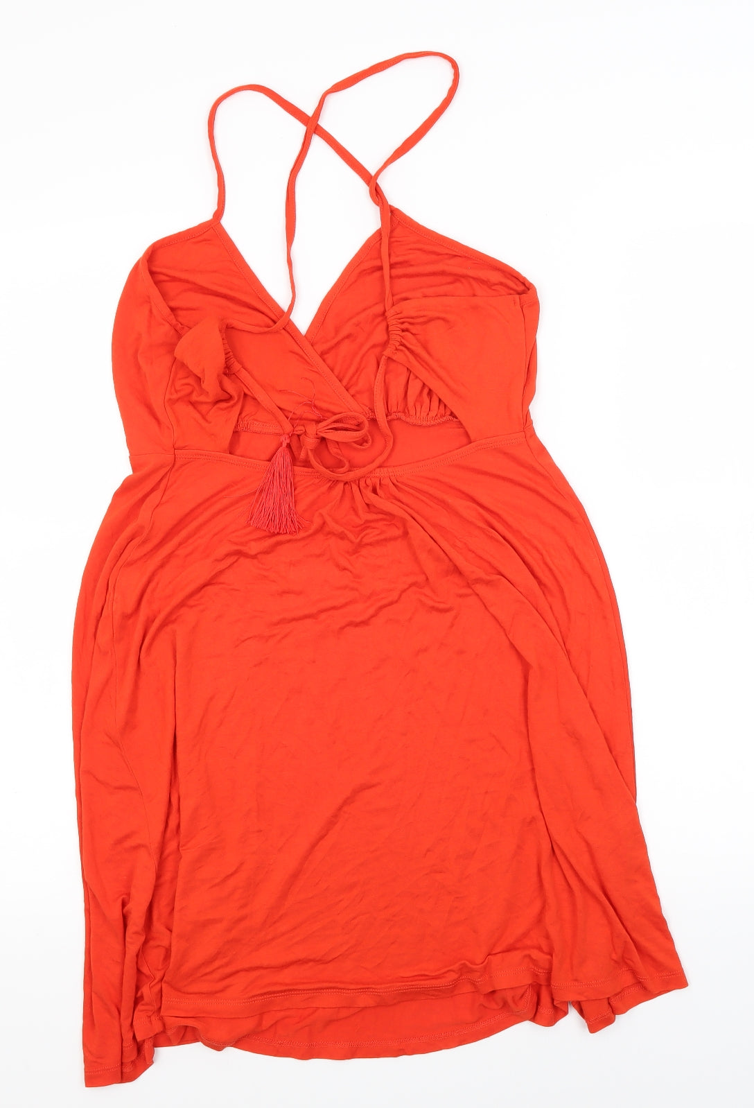 Bravissimo Womens Orange   Wrap Dress  Size 12  - Curvy
