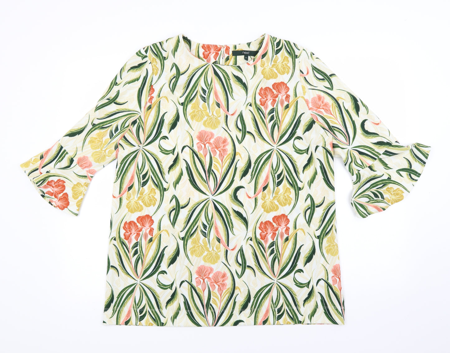NEXT Womens Ivory Floral  Tunic Blouse Size 16